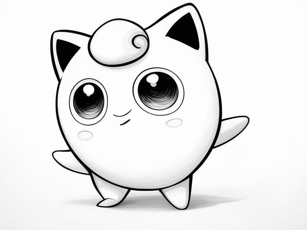 dessin pokemon Rondoudoui