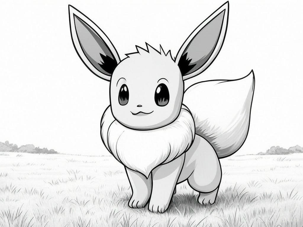 dessin pokemon evoli