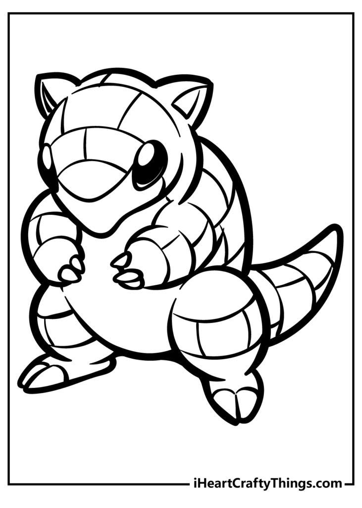 Coloriage pokemon sablette