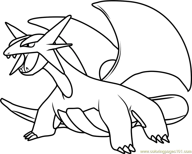 Coloriage pokemon dragon celeste