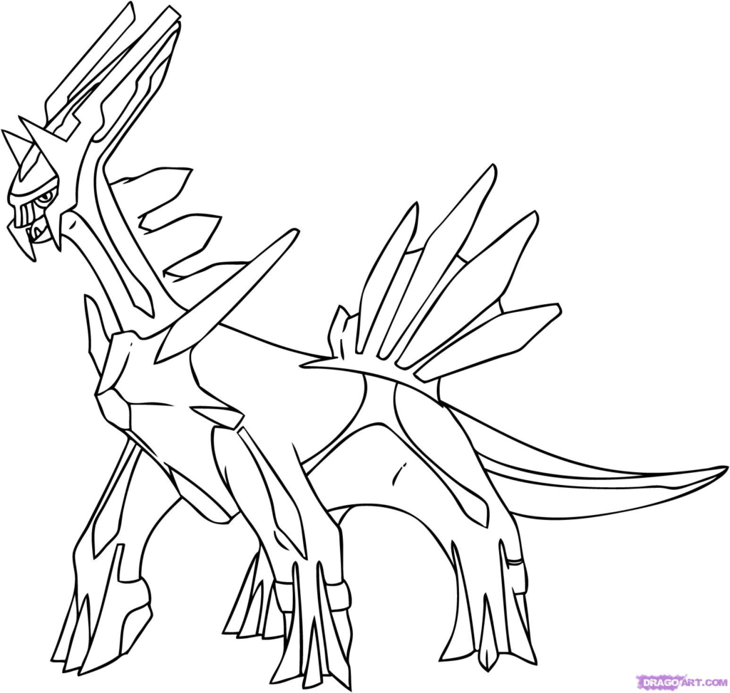 Coloriage pokemon Dialga
