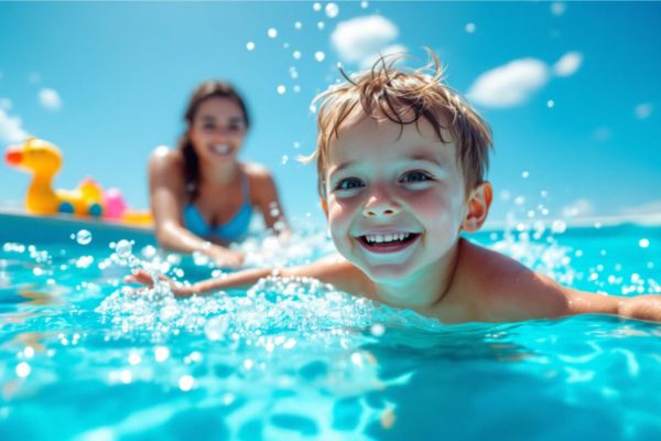enfant dans l'eau