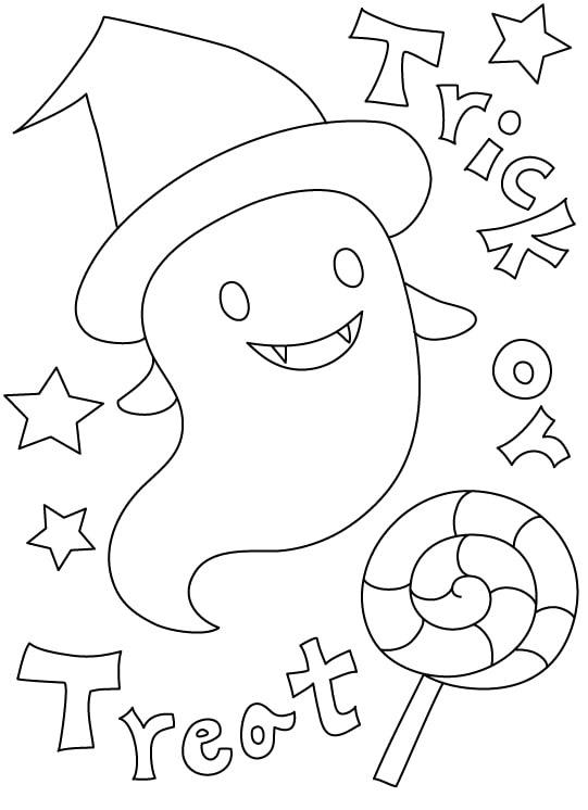 dessin halloween fantome