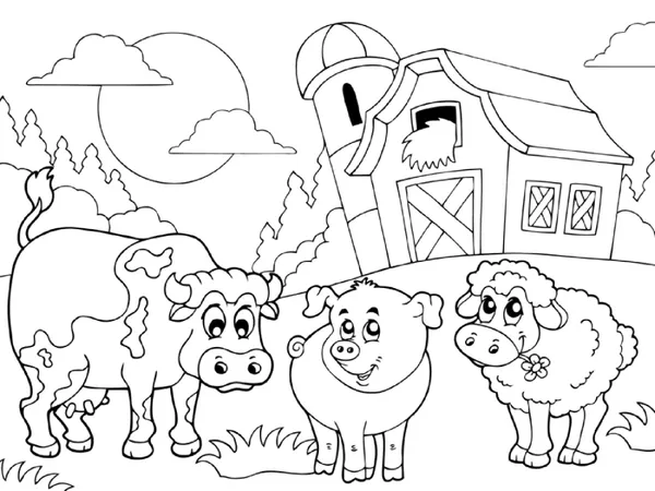 coloriage animaux de la ferme