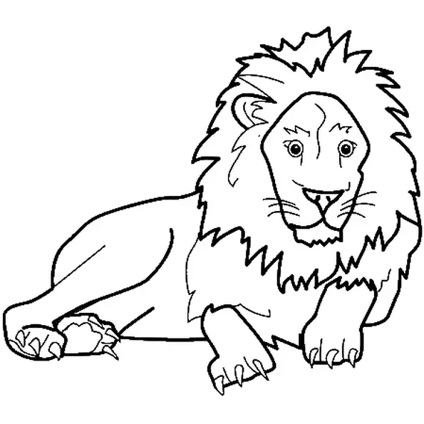 Coloriage lion