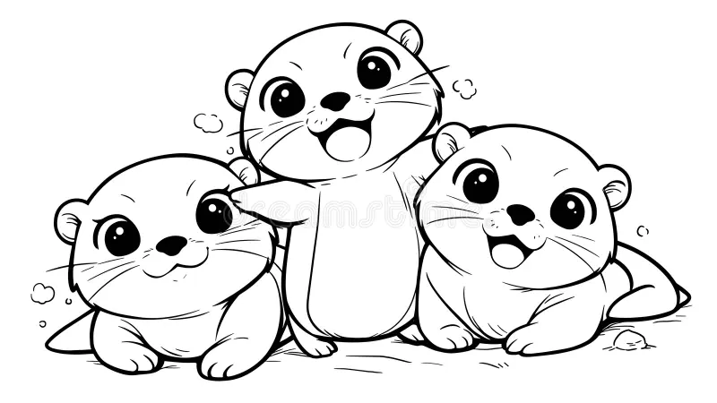Coloriage animaux trop mignon