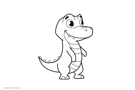 Coloriage petit dinosaure